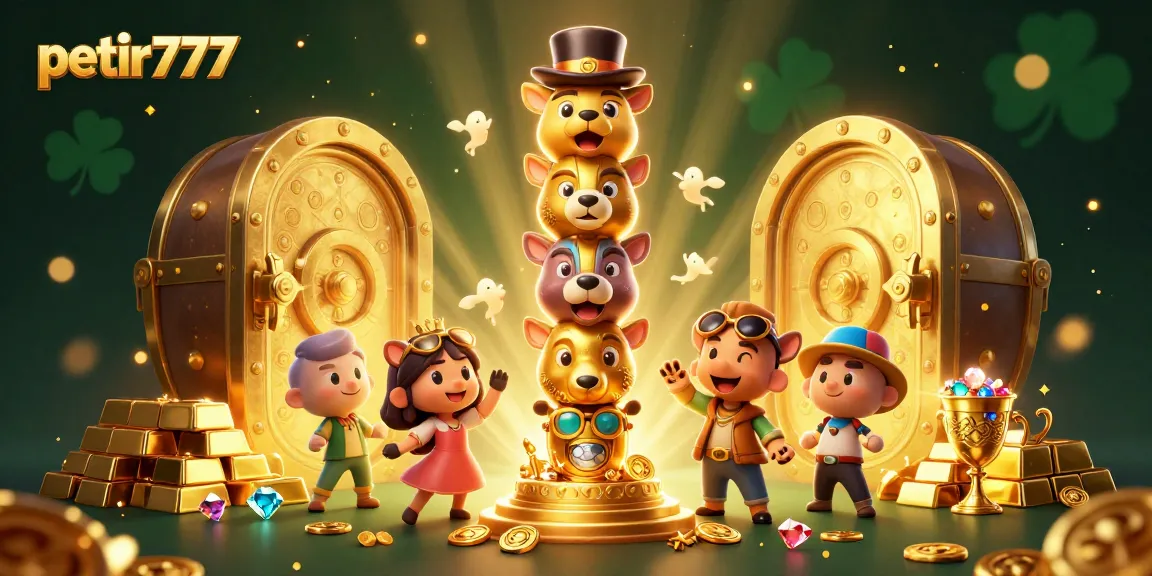 Experience the thrill of petir777 with dynamic casino illustrations showcasing vibrant treasures and exciting characters.