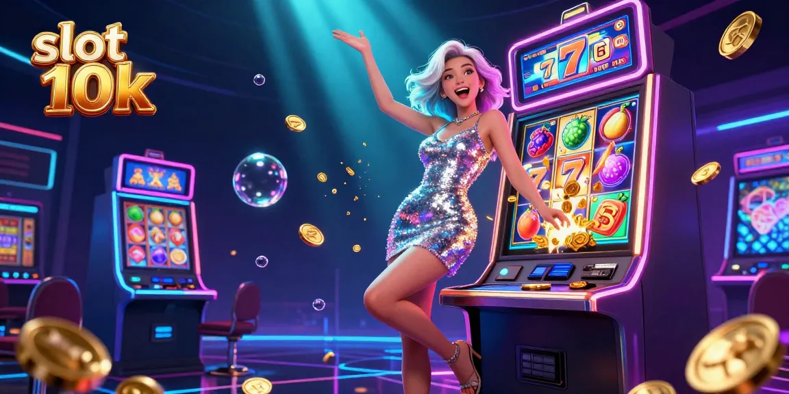 Experience the thrill of winning with slot 10k in this vibrant casino illustration.