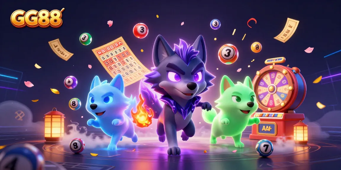 Experience the dynamic excitement of GG88 with a captivating 3D casino illustration showcasing vibrant gaming elements.