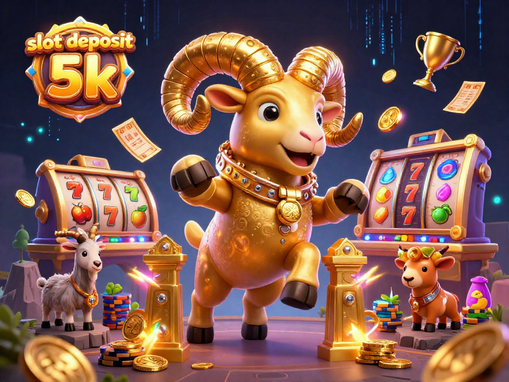 Menang besar di slot deposit 5k dengan simbol keberuntungan dan transaksi cepat.