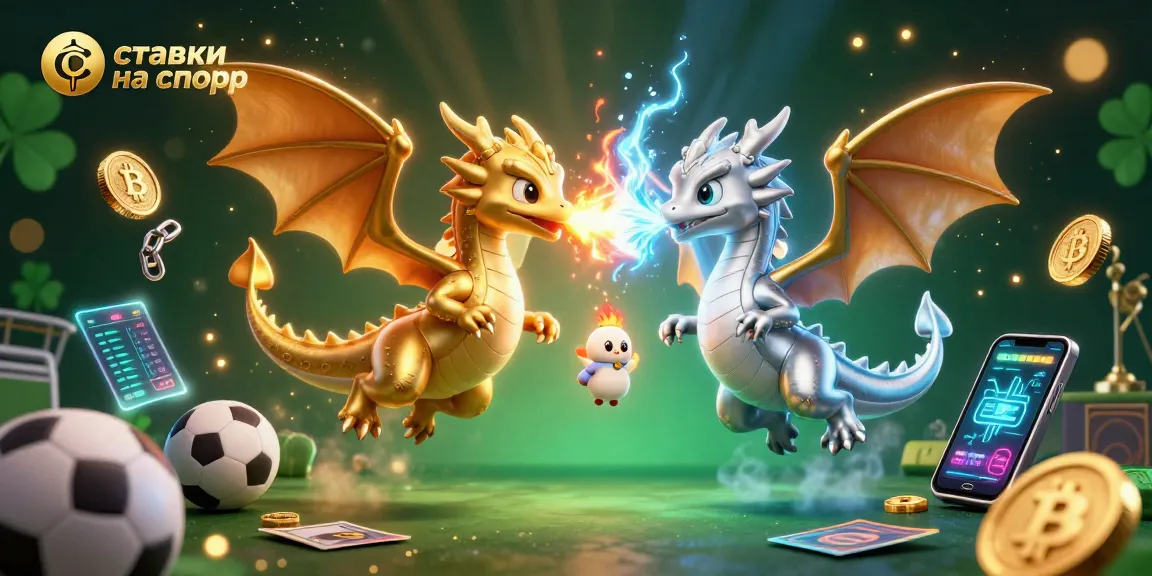 Experience ставки на спорт with engaging sports elements and vibrant dragons in stunning art.