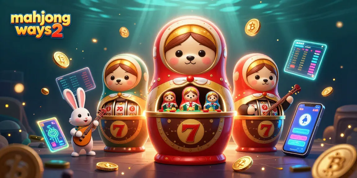 Play mahjong ways 2 with captivating casino-themed characters and vibrant 3D elements in this exciting illustration.