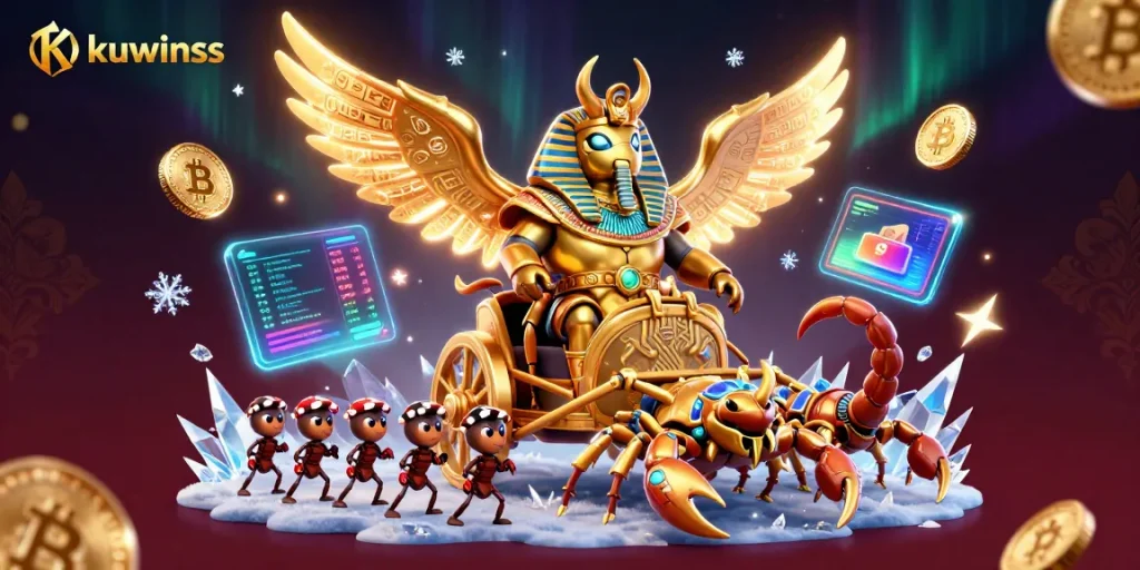 Experience thrilling adventures with kuwinss in a vibrant 3D casino scene
