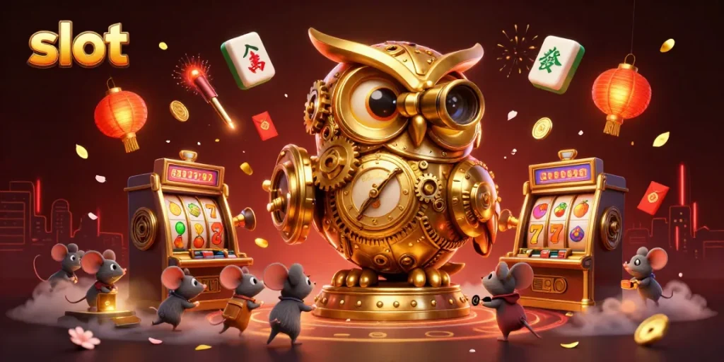 Slot berputar dengan karakter hantu unik di kasino, menyajikan momen keberuntungan yang mendebarkan.