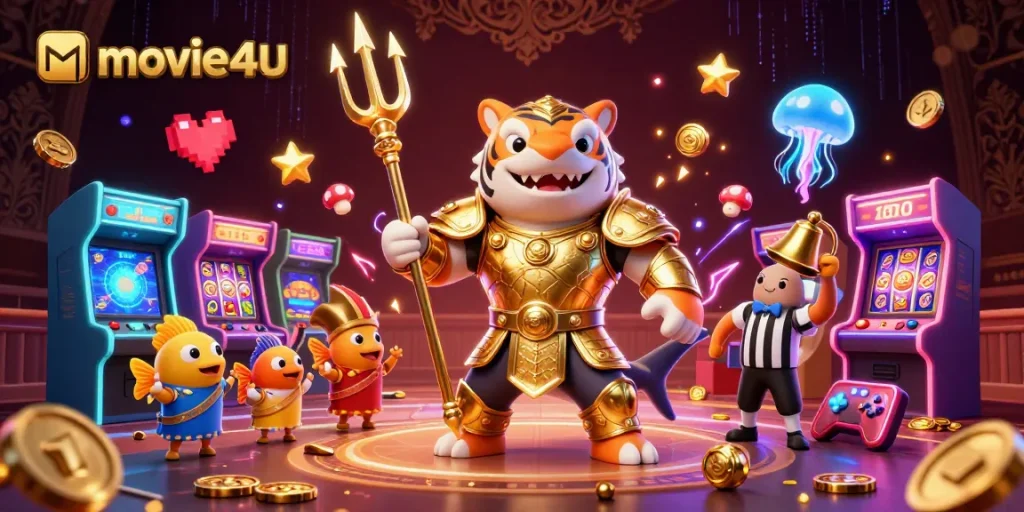 Experience thrilling gameplay with movie4u's exciting gambling arcade featuring vibrant characters and dynamic elements.