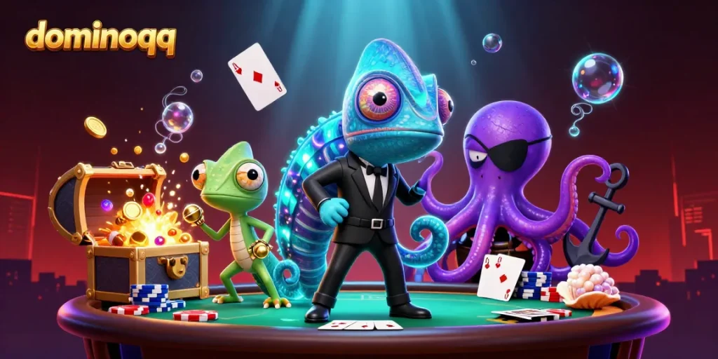Experience thrilling action with dominoqq while enjoying poker elements in a vibrant underwater world.